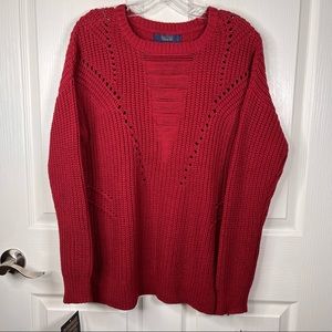 Rachel Rachel Roy Crewneck Sweater Oversized Sz M